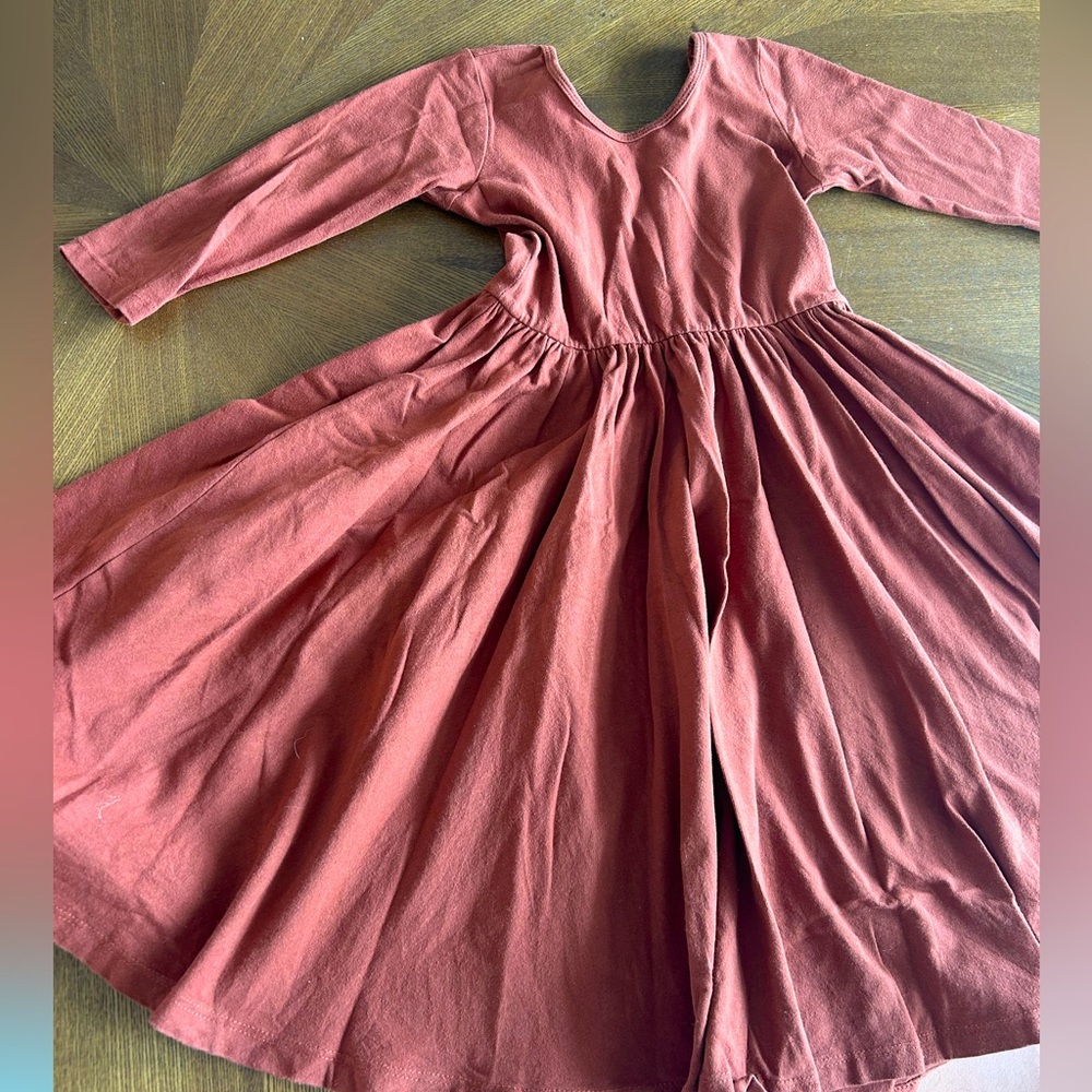 Alice & Ames girls- The ballet dress- rust color